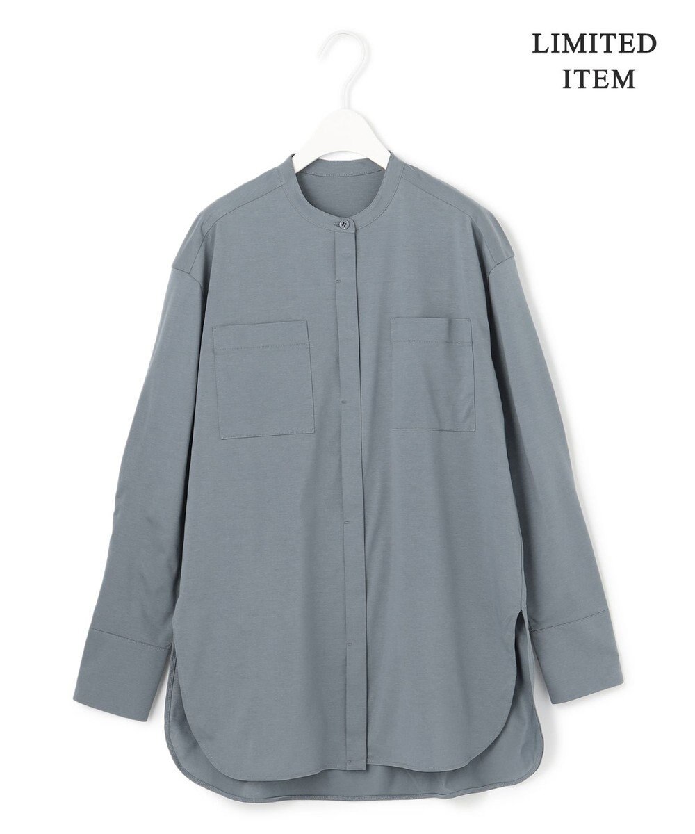 ICB 【WEB限定・洗える】ライクアウーブン バンドカラーカットソー 