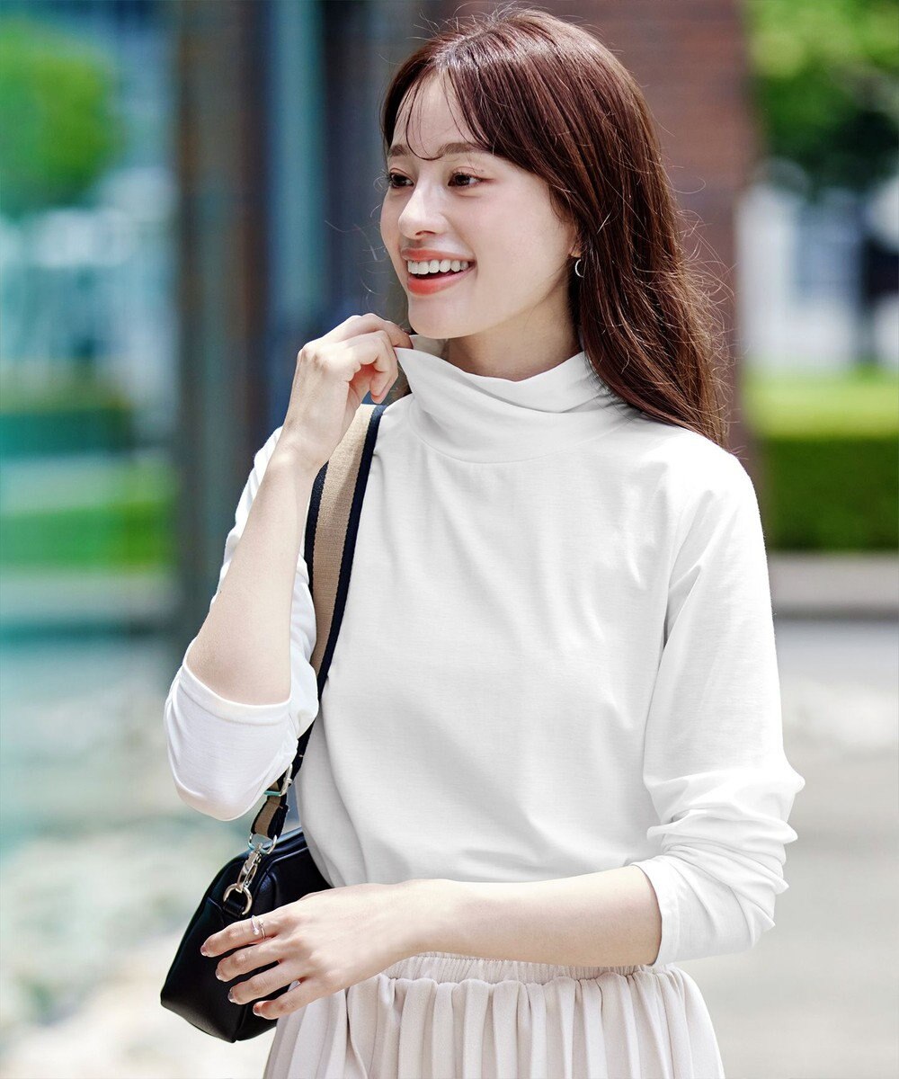 Tiaclasse 【安田美沙子さん着用・選べる4type】ハイネックカットソートップス 