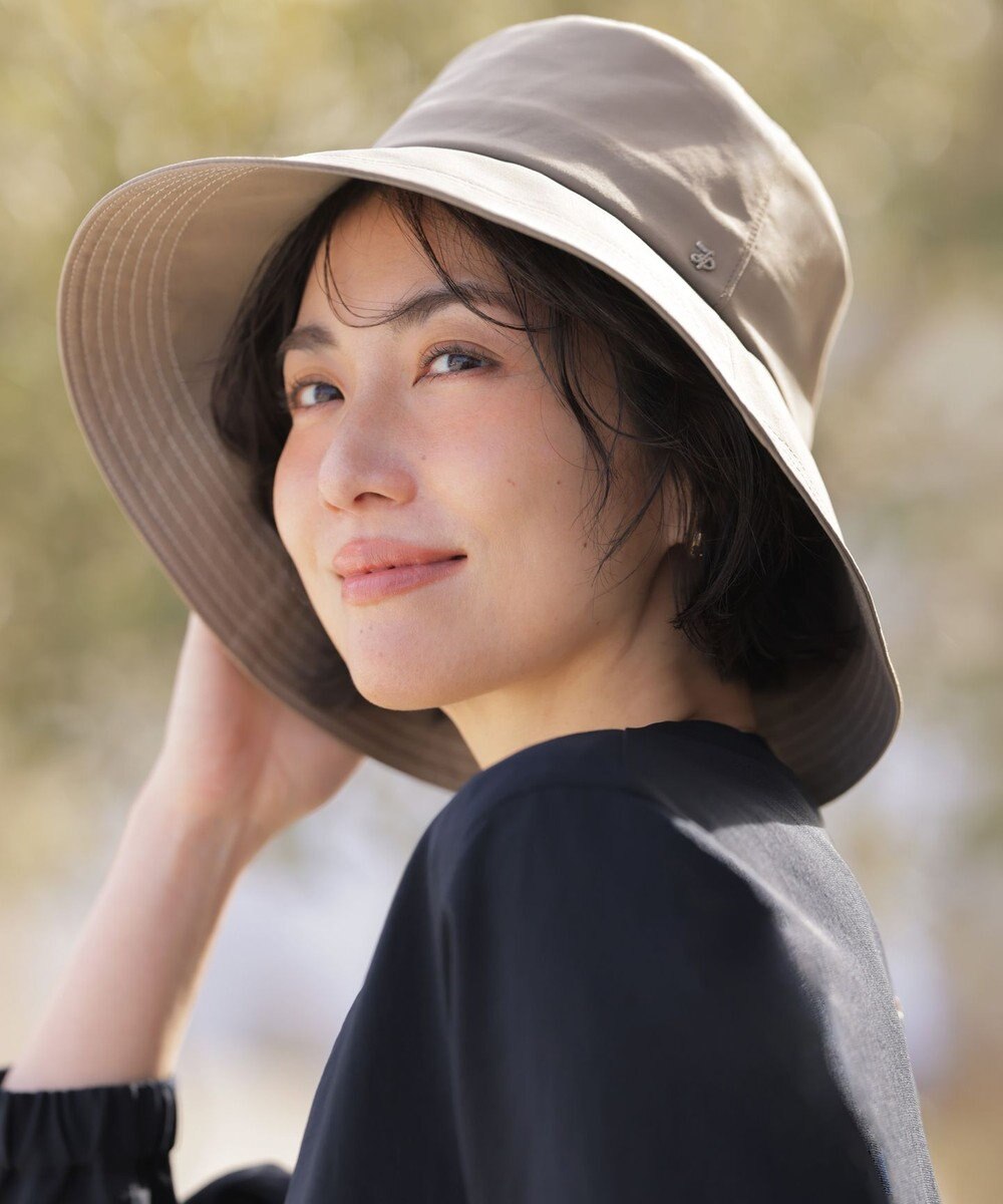 J.PRESS LADIES 【春夏のお出かけに・畳める・2way】ワイドブリム ハット 