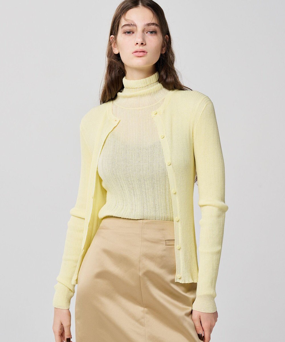 uncrave シアーニット タートルネック トップス（uncrave WHITE） 