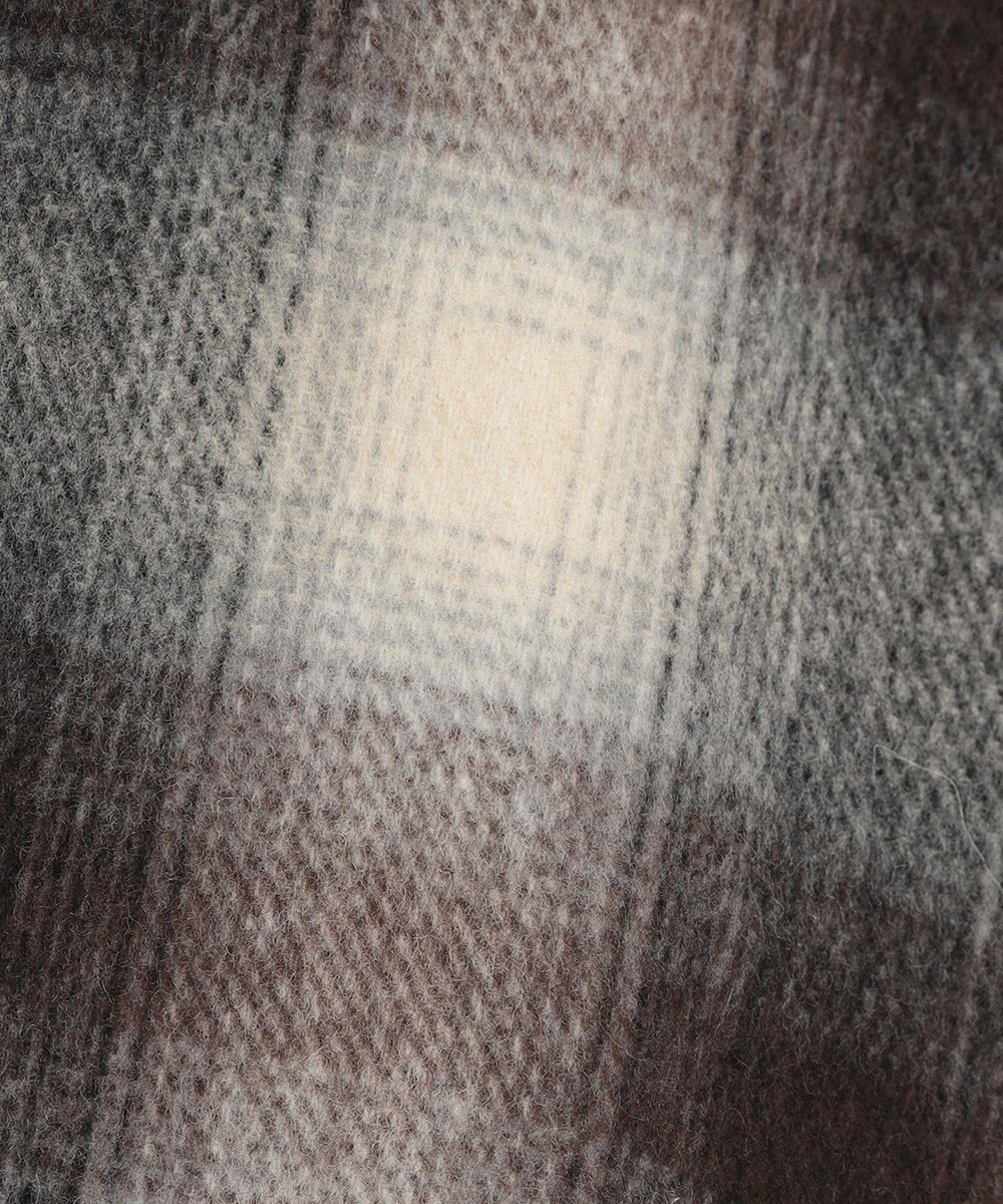 自由区 【リバーシブル】ウールリバー ノーカラーロングコート 