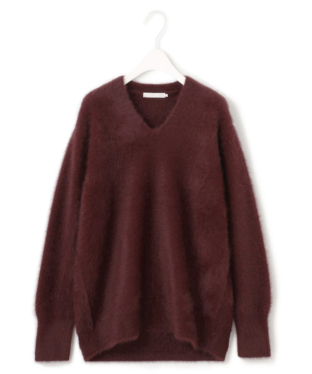 ICB L フォックスアルパカ Vネックプルオーバーニット 