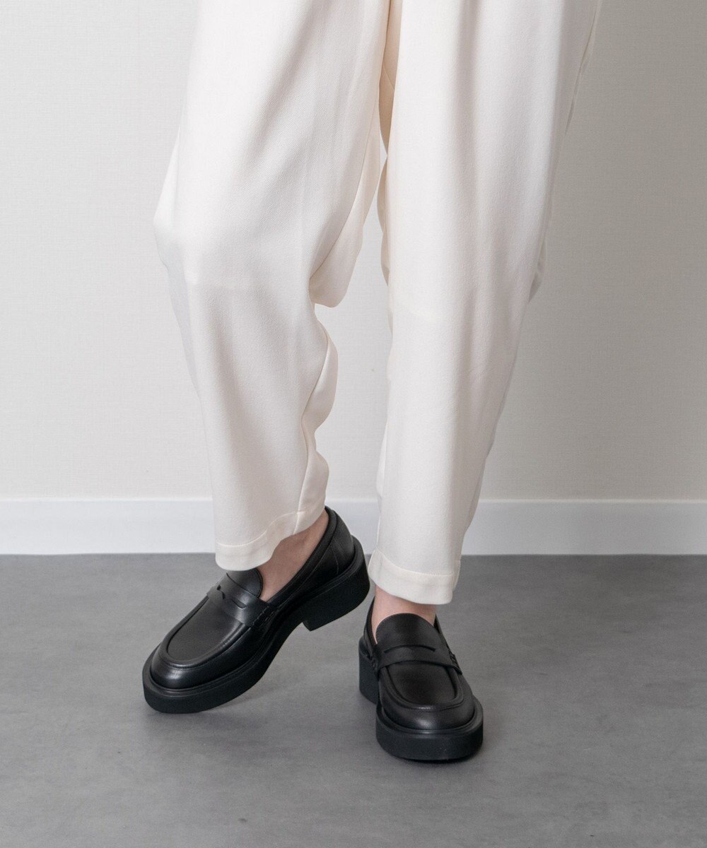 INTER-CHAUSSURES 【FABIO RUSCONI】ラウンドトウ厚底ローファー 