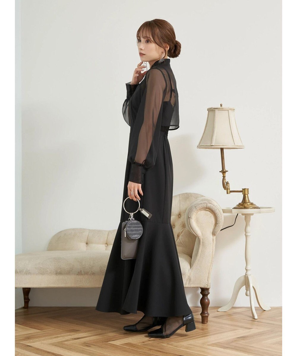 earth music&ecology ＳＥＴ２点シアーボレロ＋キャミワンピース 