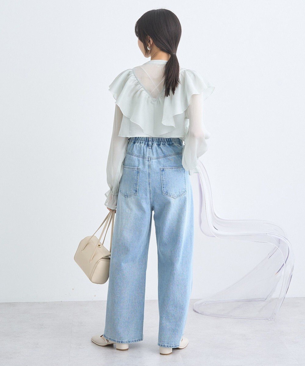 earth music&ecology シアーラッフルショートボレロ 