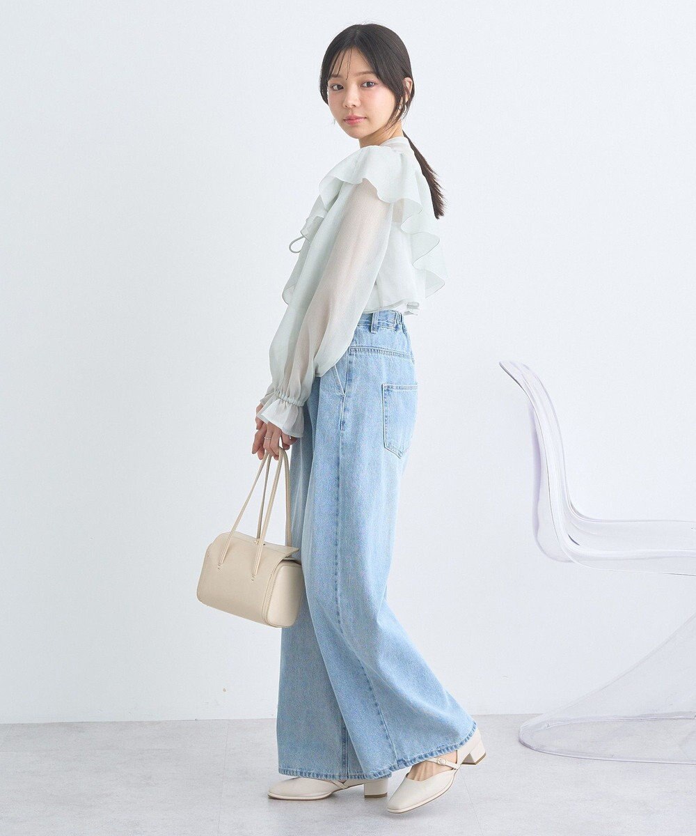 earth music&ecology シアーラッフルショートボレロ 