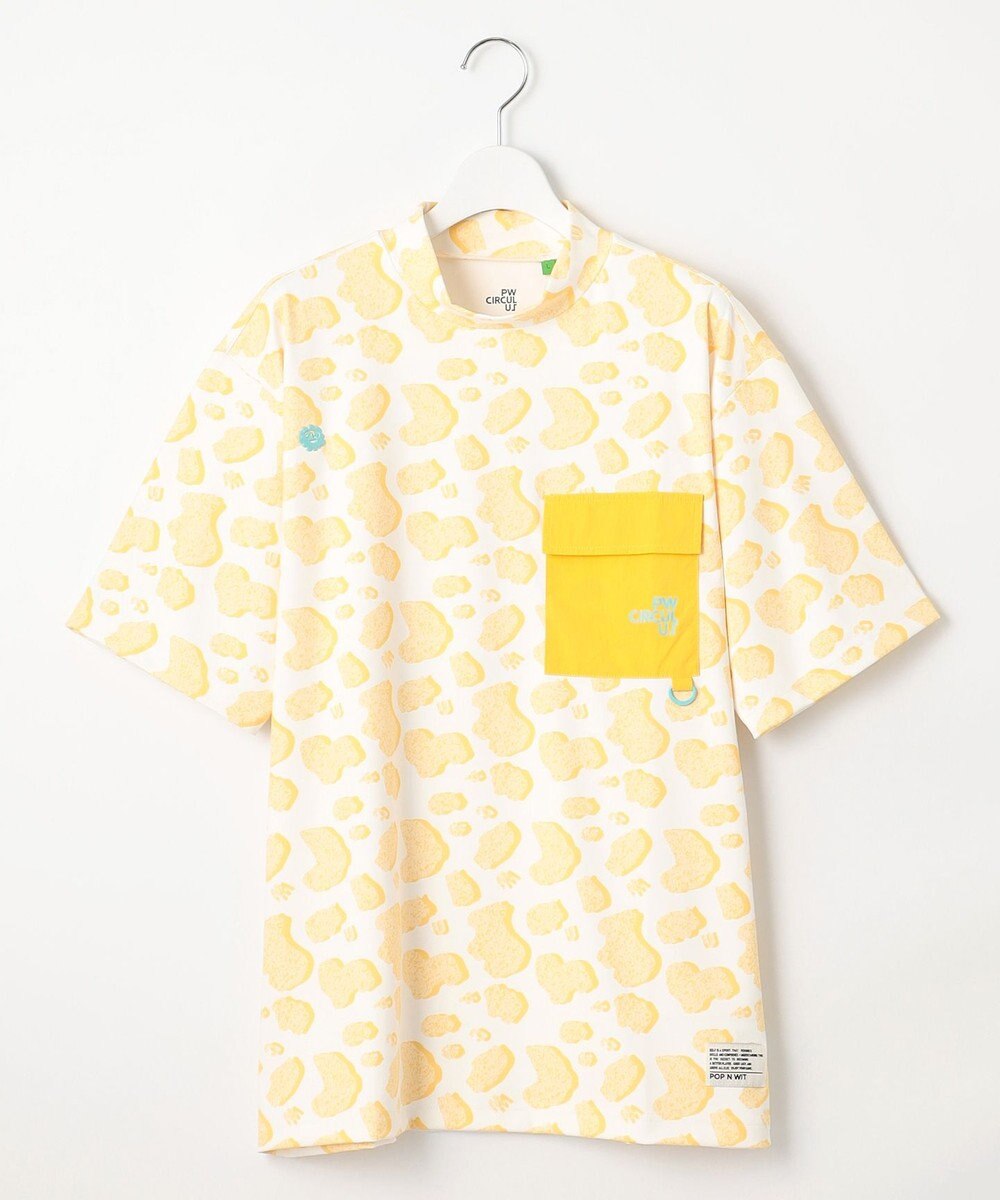 PW CIRCULUS 【UV遮蔽率99.5%  UVカット/速乾/ストレッチ】【MEN】アニマルドットポケットモックT ゴルフ 