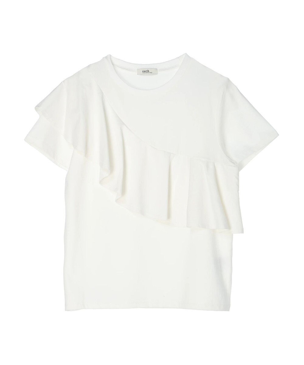 earth music&ecology フロントフリルプルオーバー 