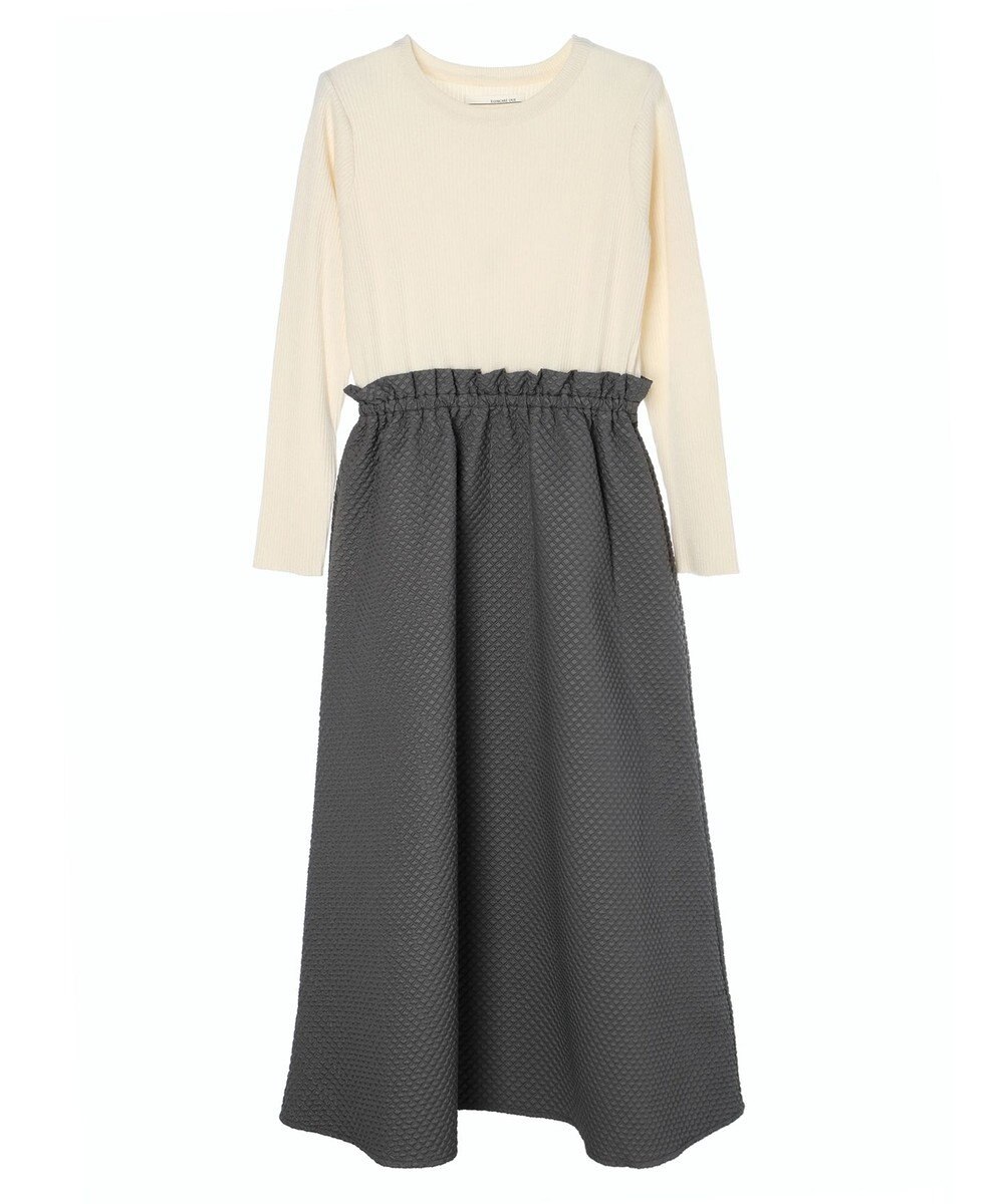 Green Parks ・ＥＬＥＮＣＡＲＥ　ＤＵＥニット＆ジャカードワンピース 