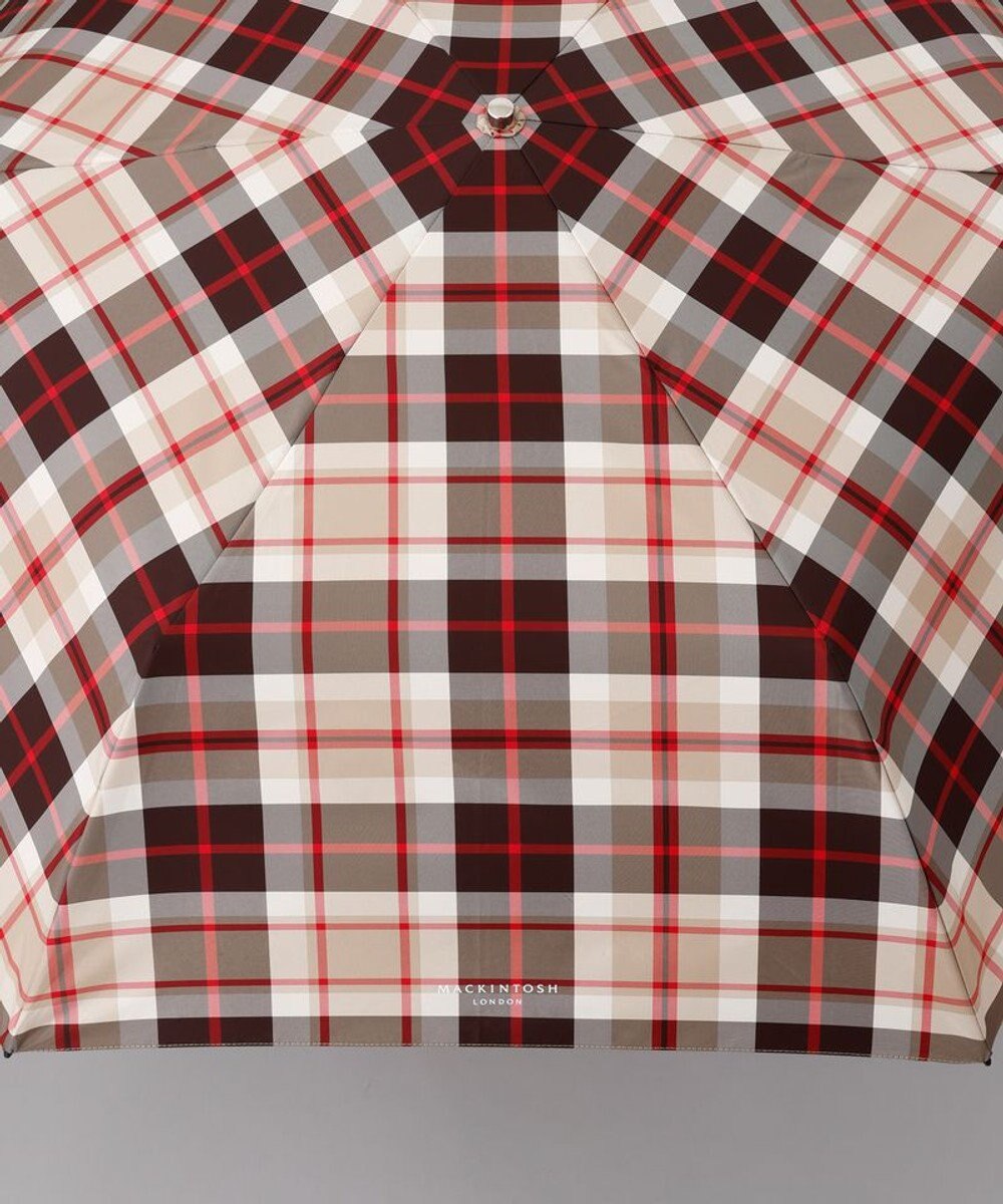 AURORA 【MACKINTOSH LONDON（マッキントッシュ ロンドン）】先染めチェック雨傘（折りたたみ傘） 