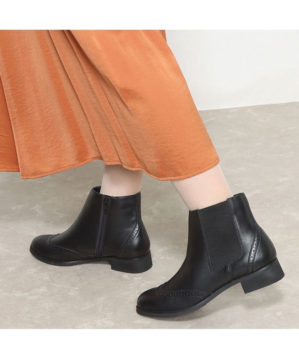 ing <ing>サイドゴアトラッドショートブーツ 