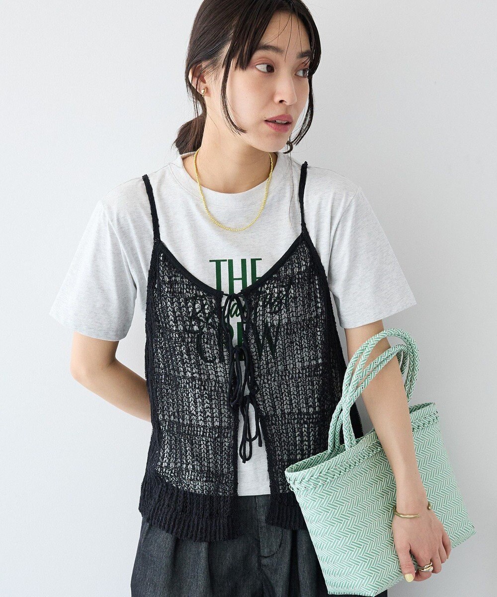 CRAFT STANDARD BOUTIQUE ノットヤーン透かしビスチェ 
