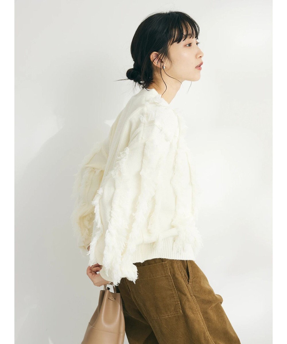 CRAFT STANDARD BOUTIQUE ボリュームフリンジニットプルオーバー 