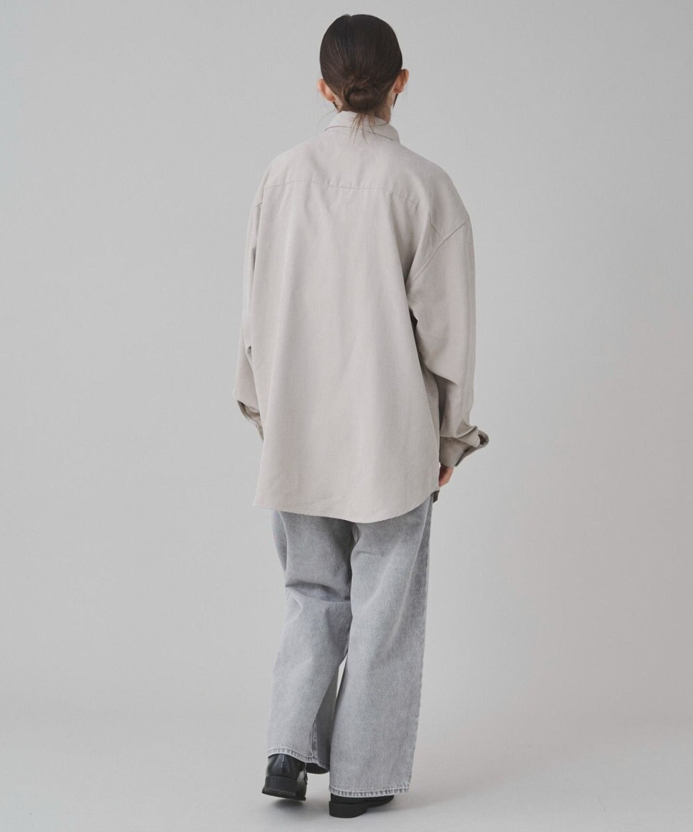 WEGO 【ユニセックス着用ITEM】フィブリルワンポイントBIGシャツ（長袖） 