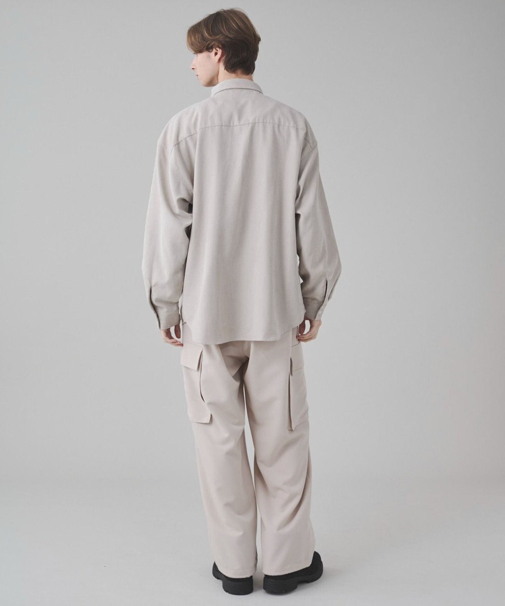 WEGO 【ユニセックス着用ITEM】フィブリルワンポイントBIGシャツ（長袖） 