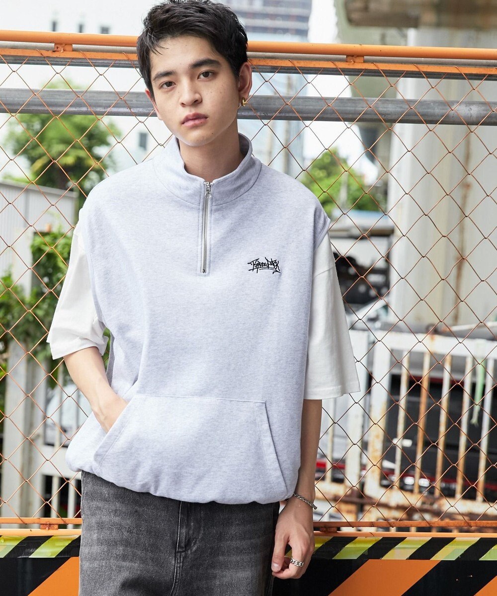 WEGO 【ユニセックス着用ITEM】ノースリハーフジッププルオーバー 