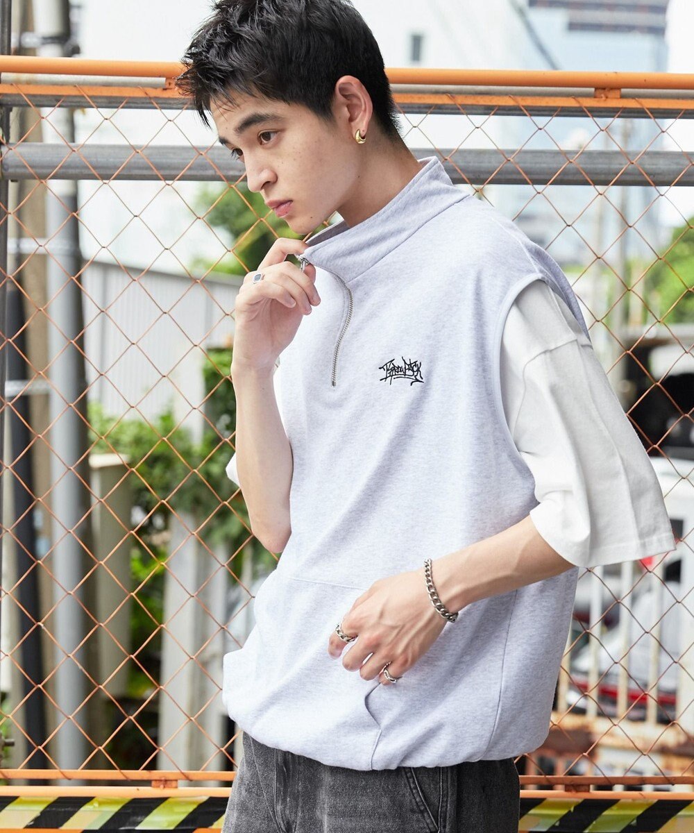 WEGO 【ユニセックス着用ITEM】ノースリハーフジッププルオーバー 