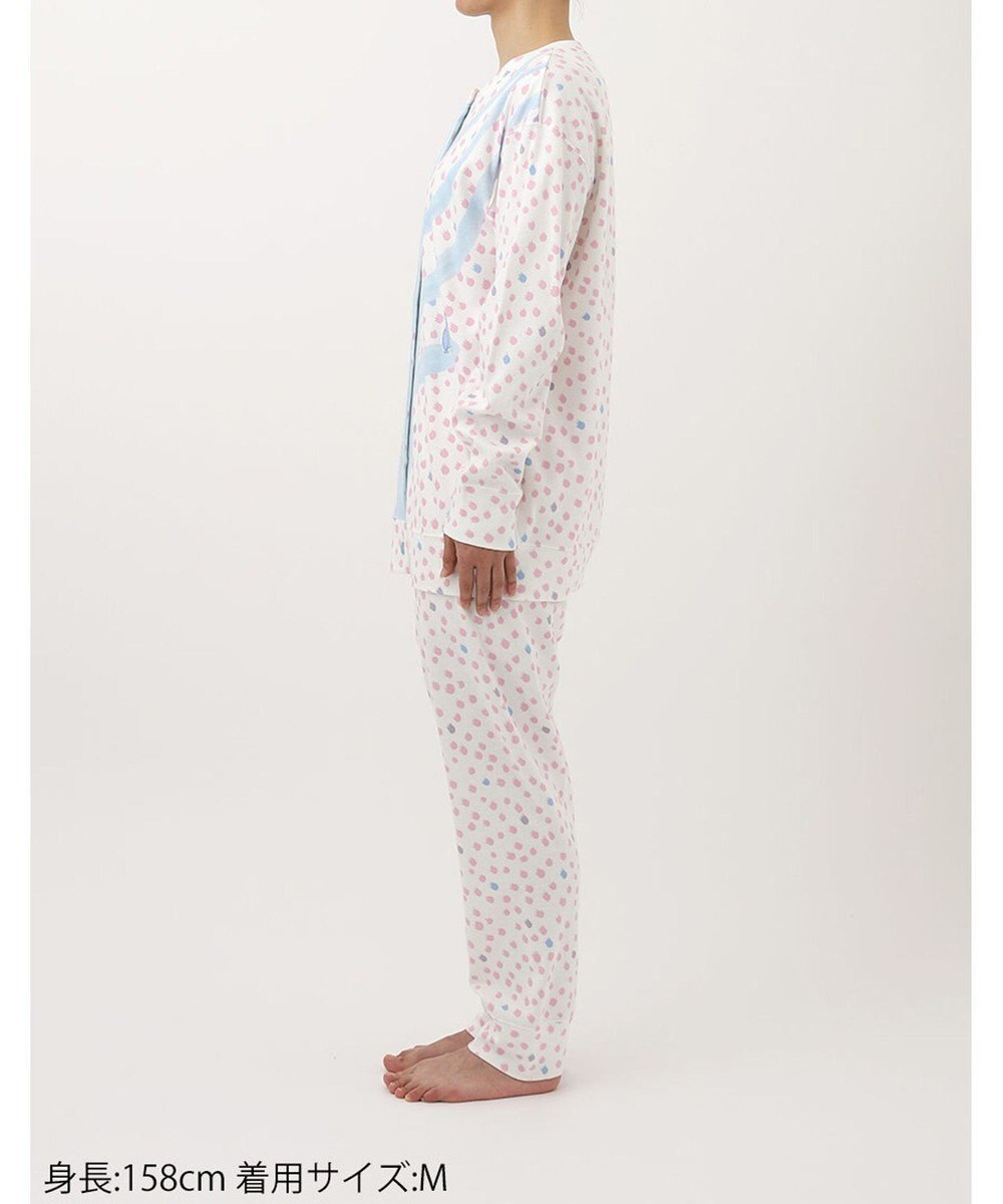 tsumori chisato SLEEP ツモリチサト パジャマ 長袖 長ズボン ルームウェア 綿100%(本体) 肌側起毛 スムース素材 上下セット 前開き tsumori chisato SLEEP UDW443 /ワコール 