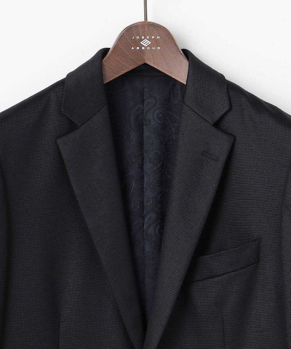 JOSEPH ABBOUD 【JAPANファブリック/ウールジャージー】T/Wピンチェックジャージー ジャケット 