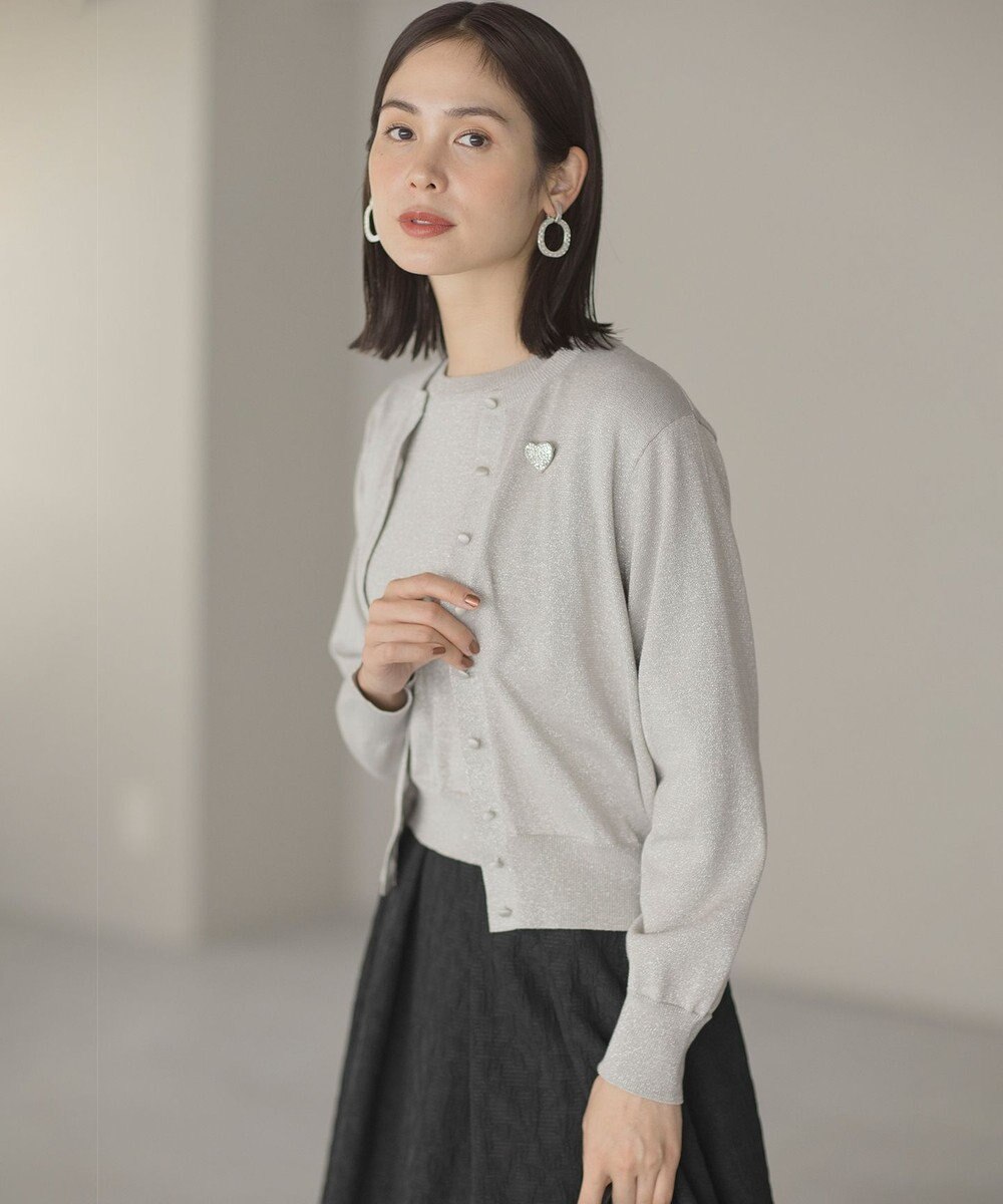 組曲 【WEB限定・2SET】ラメ入りアンサンブルニット 