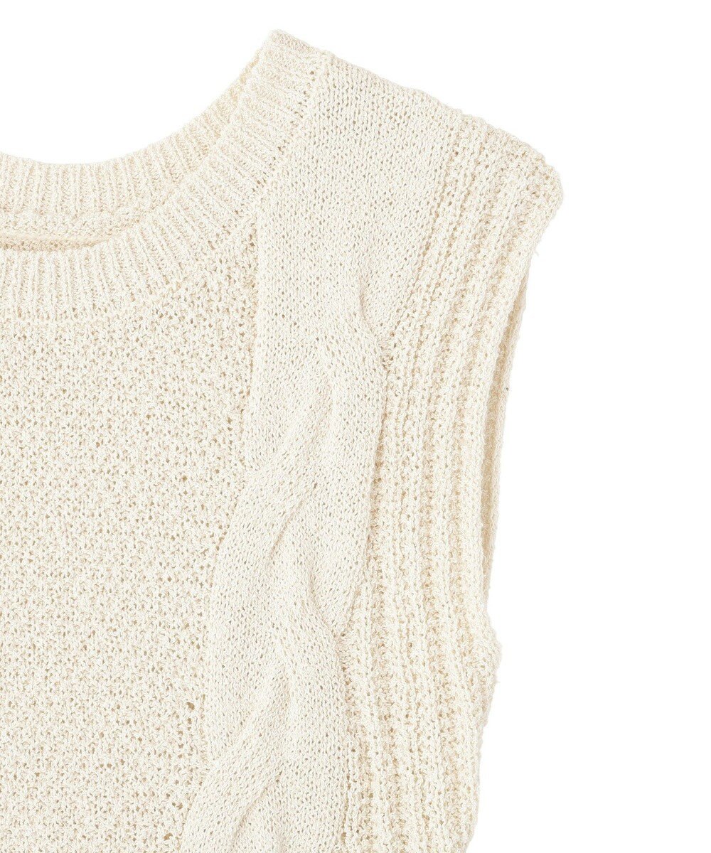 earth music&ecology フレアニットベスト 