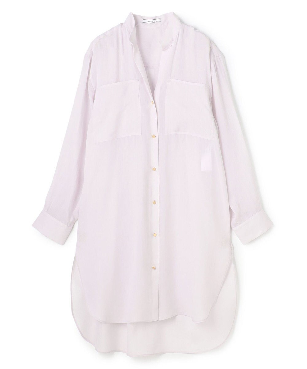 BEIGE， PAULINE / リネンヴィスコースオーバーサイズロングシャツ 