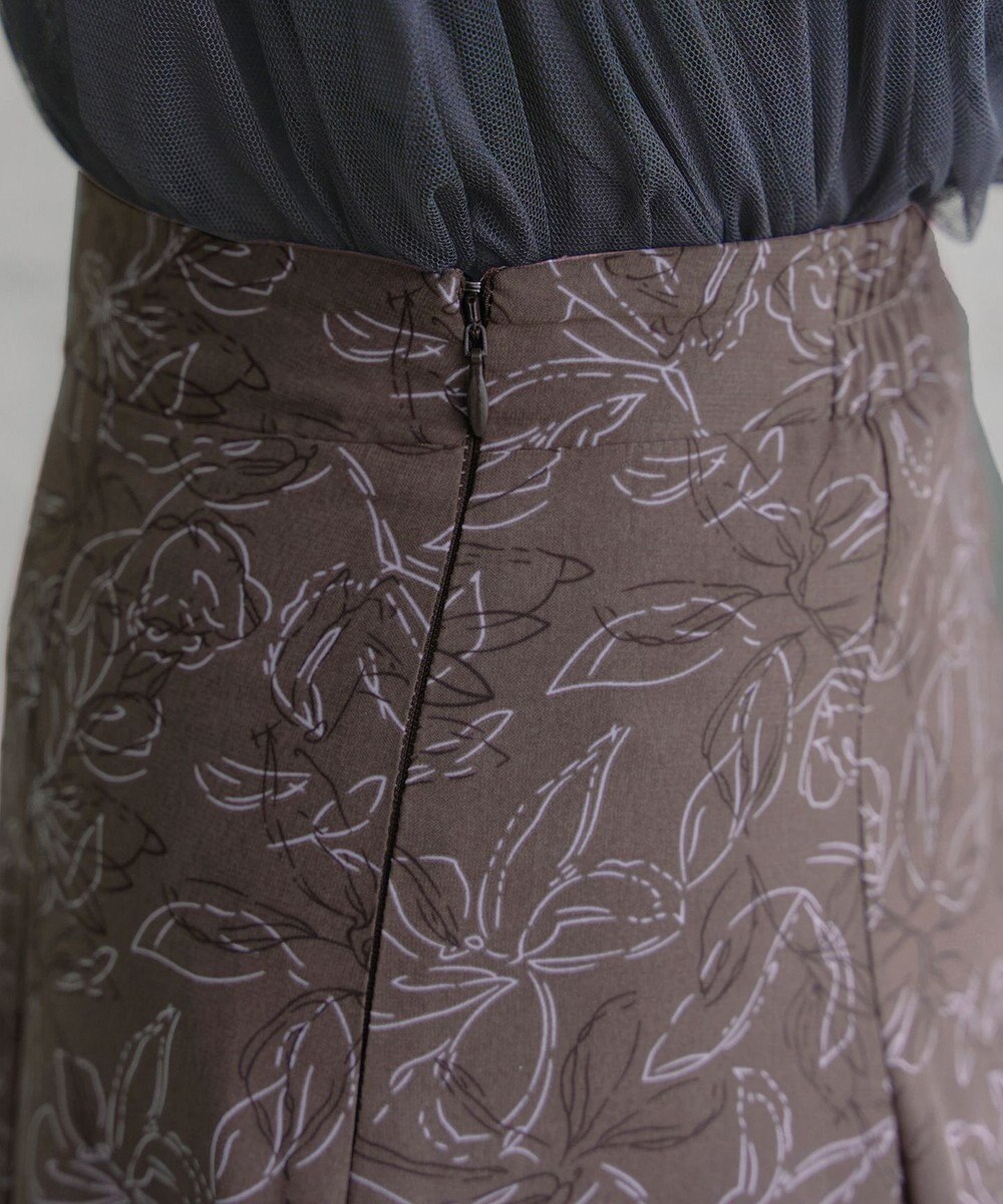 Tiaclasse 【洗える】フラワープリントスカート 