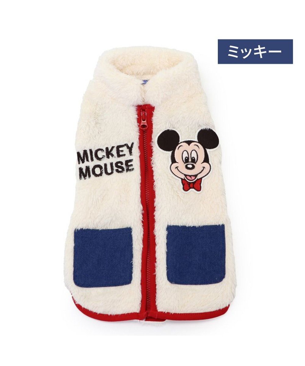 PET PARADISE ディズニー ミッキーマウス ジップベスト 《ホワイト》 小型犬 