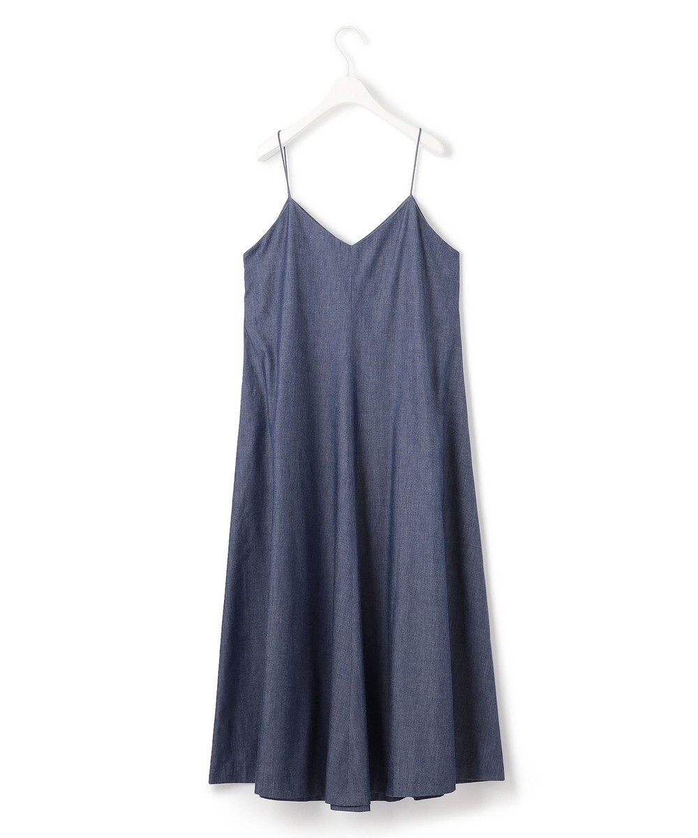 ICB 【洗える】PlaXコットンソフトデニム キャミソールワンピース 