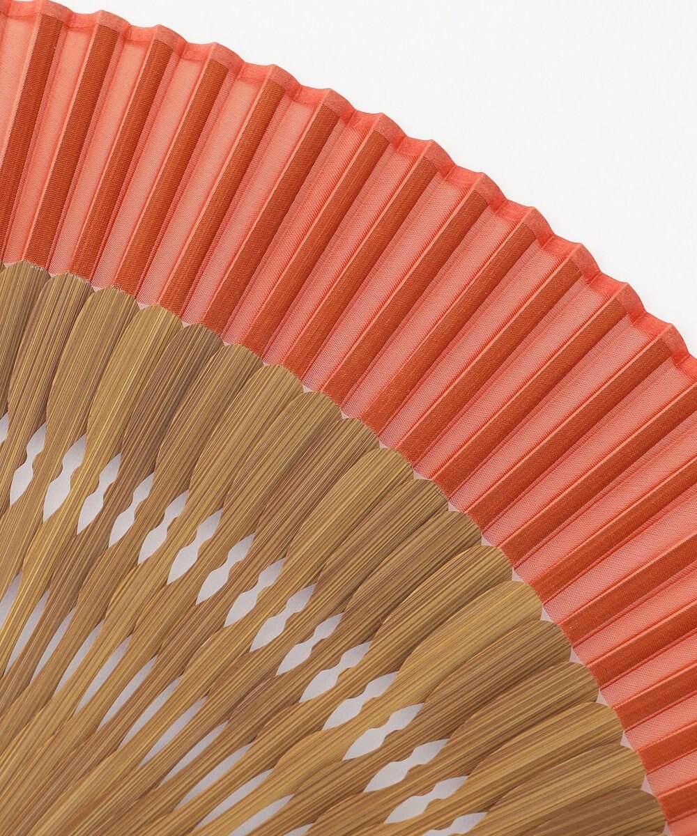 自由区 カラーブロック 扇子 