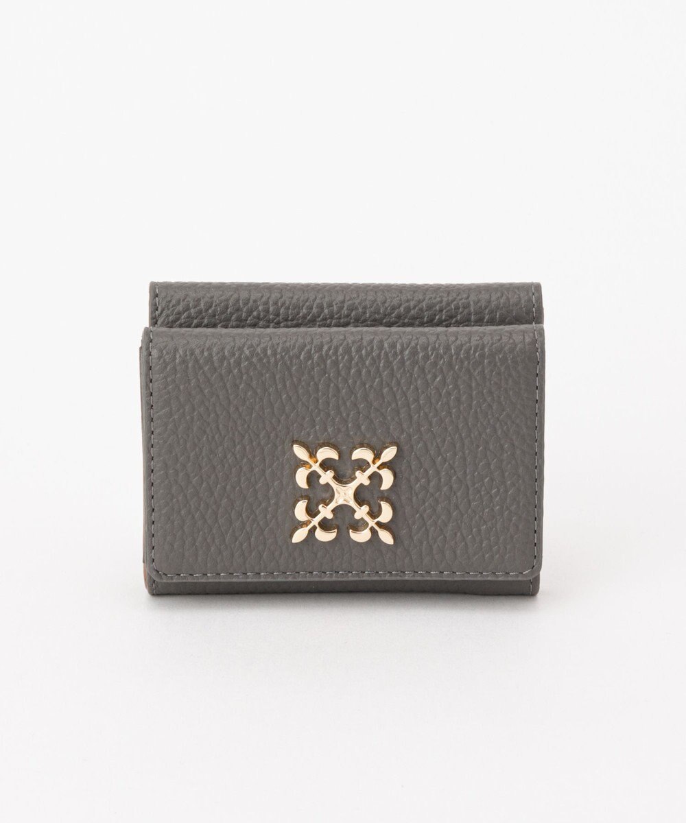 russet 《soeru》モノグラムプレート三つ折りウォレット(SO-397) 