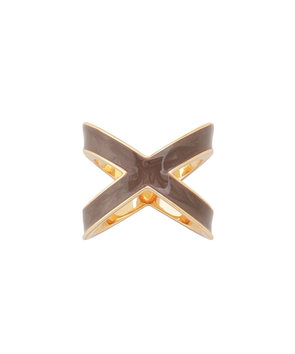 MOONBAT Luna Luce(ルナルーチェ)スカーフリング パール調 Cross Ring お手持ちのスカーフを通すだけ ギフト 