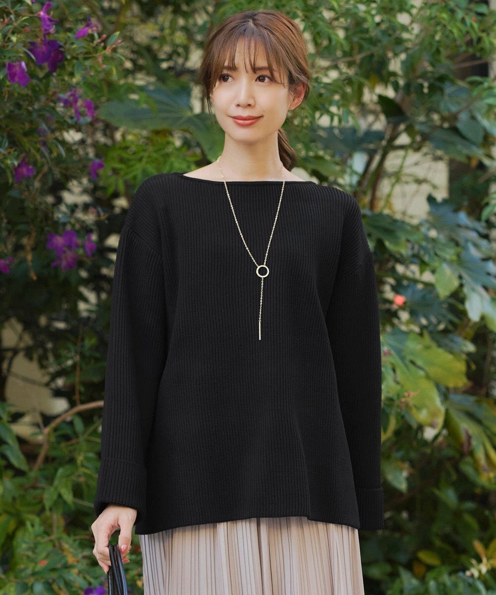 Tiaclasse 【洗える】軽量ワイドスリーブニット 