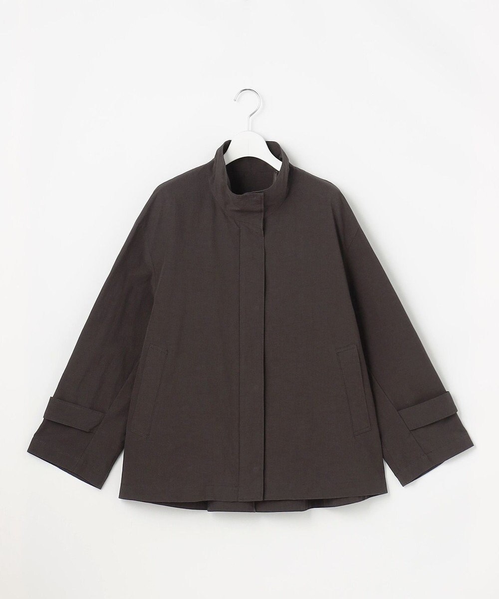 自由区 【カタログ掲載・春の必需品・オンオフ使える】コットンリネンウェザーライト コート 