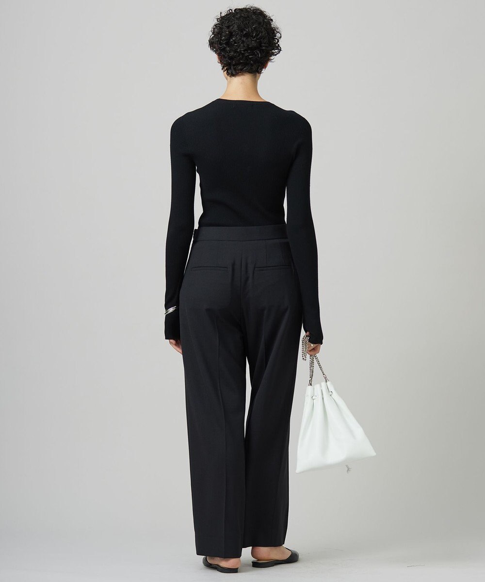 ICB L 【CLASSY.1月号掲載・洗える】ハイゲージリブベーシック プルオーバーニット 