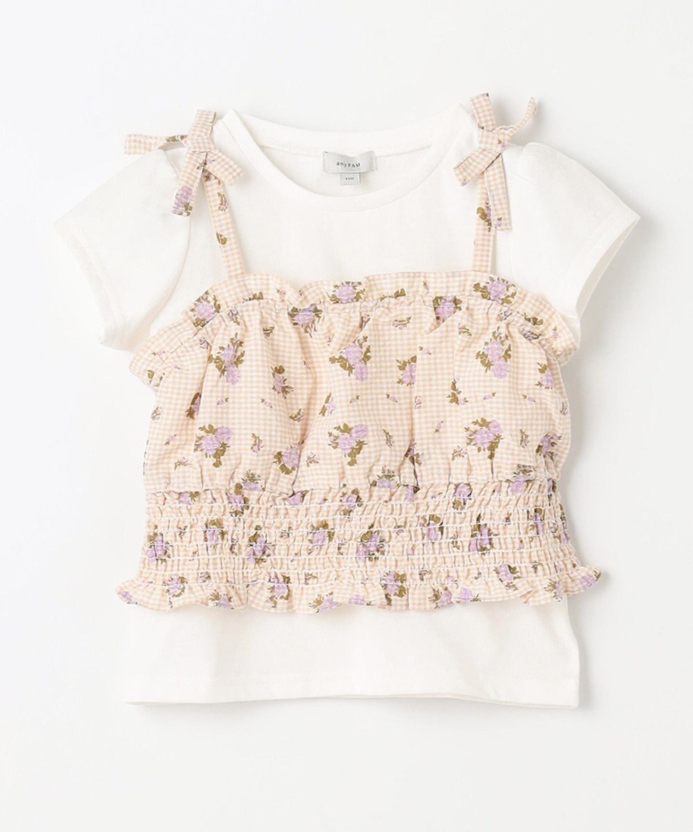 ANY KIDS キャミソール ドッキング Ｔシャツ 