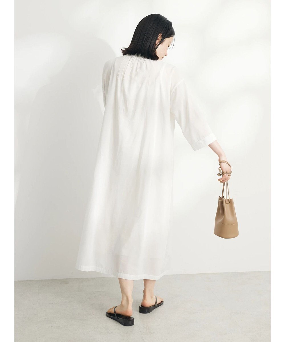 CRAFT STANDARD BOUTIQUE インド綿混レース使いワンピース 