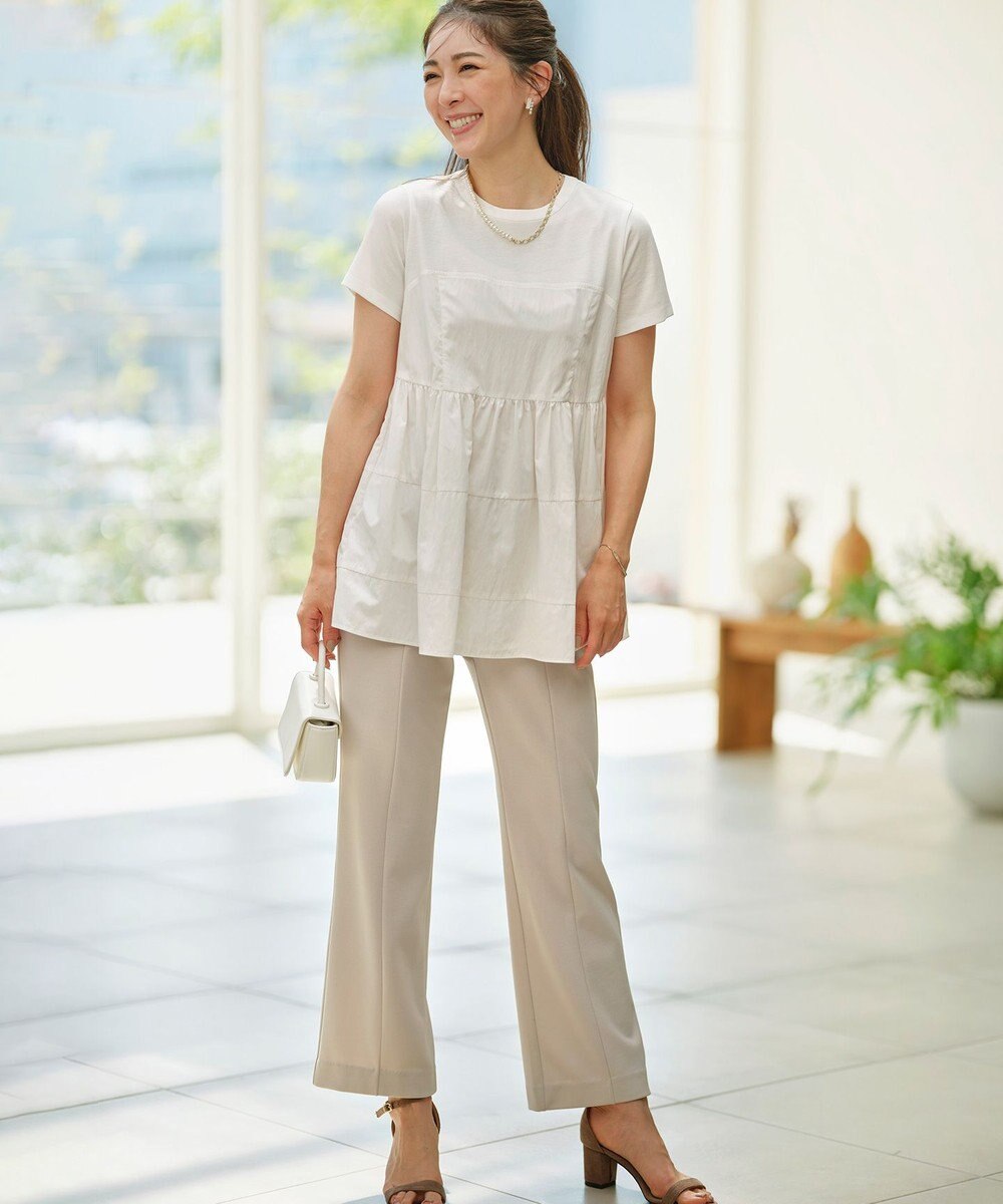 組曲 L 【接触冷感】ビスチェレイヤードTシャツ 