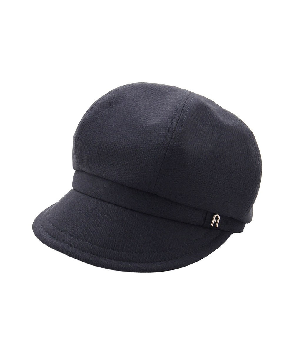 MOONBAT 【遮光100％/遮熱/UVカット】FURLA(フルラ)アーチロゴ キャスケット 帽子 無地 サイズ調整可能/手洗い可能/日本製 