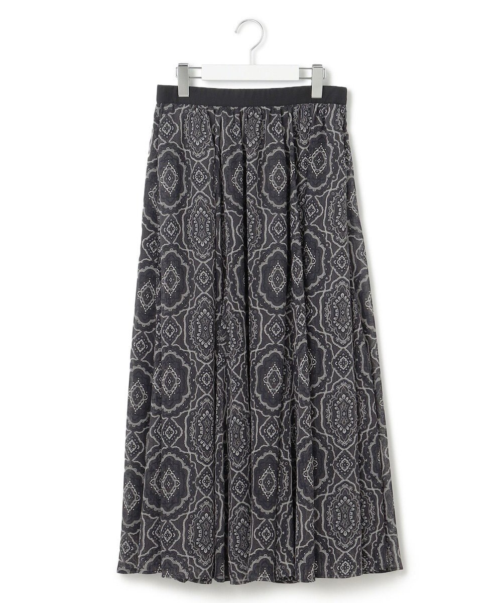 23区 S オーナメントプリント ギャザースカート 