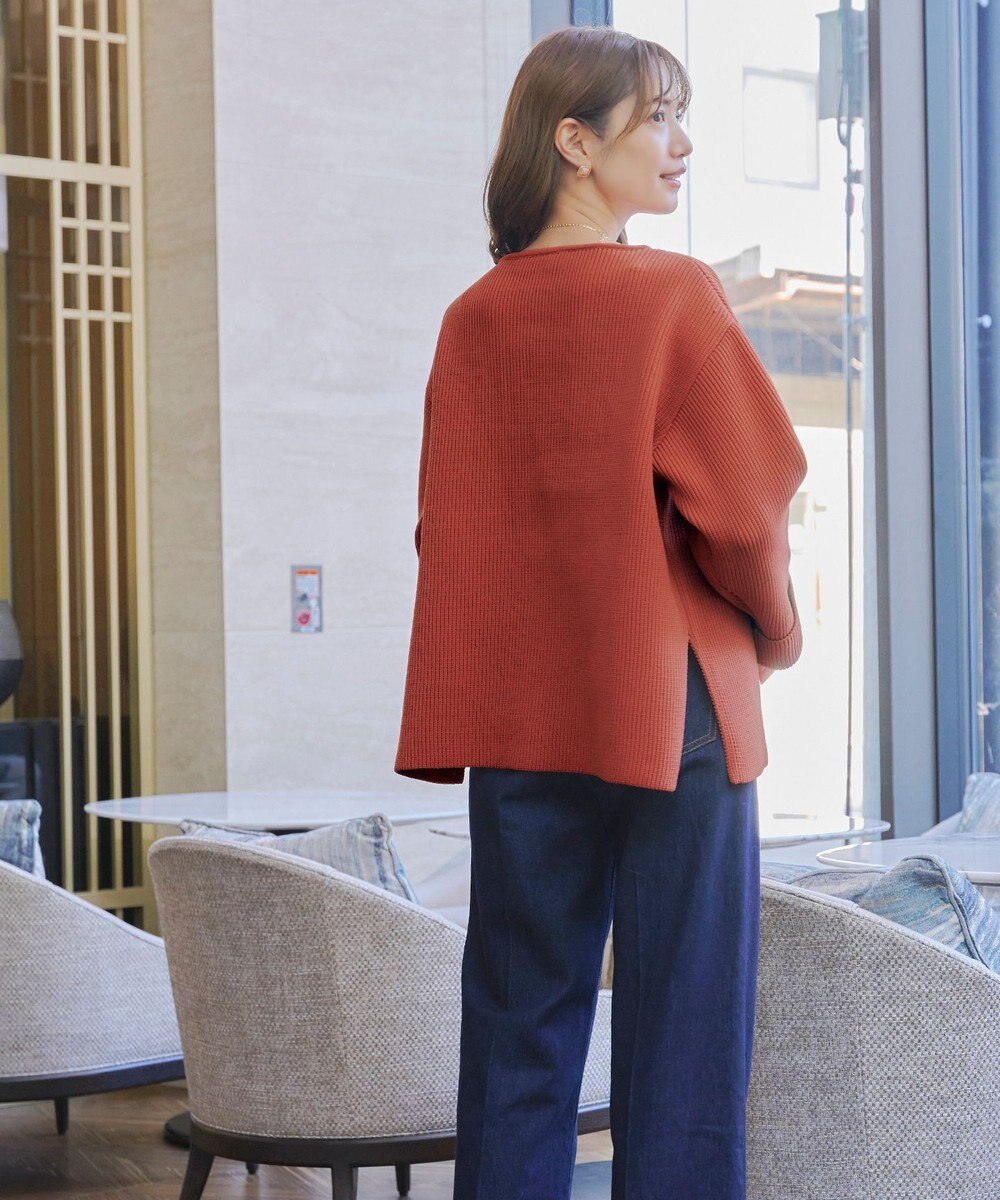 Tiaclasse 【洗える】軽量ワイドスリーブニット 