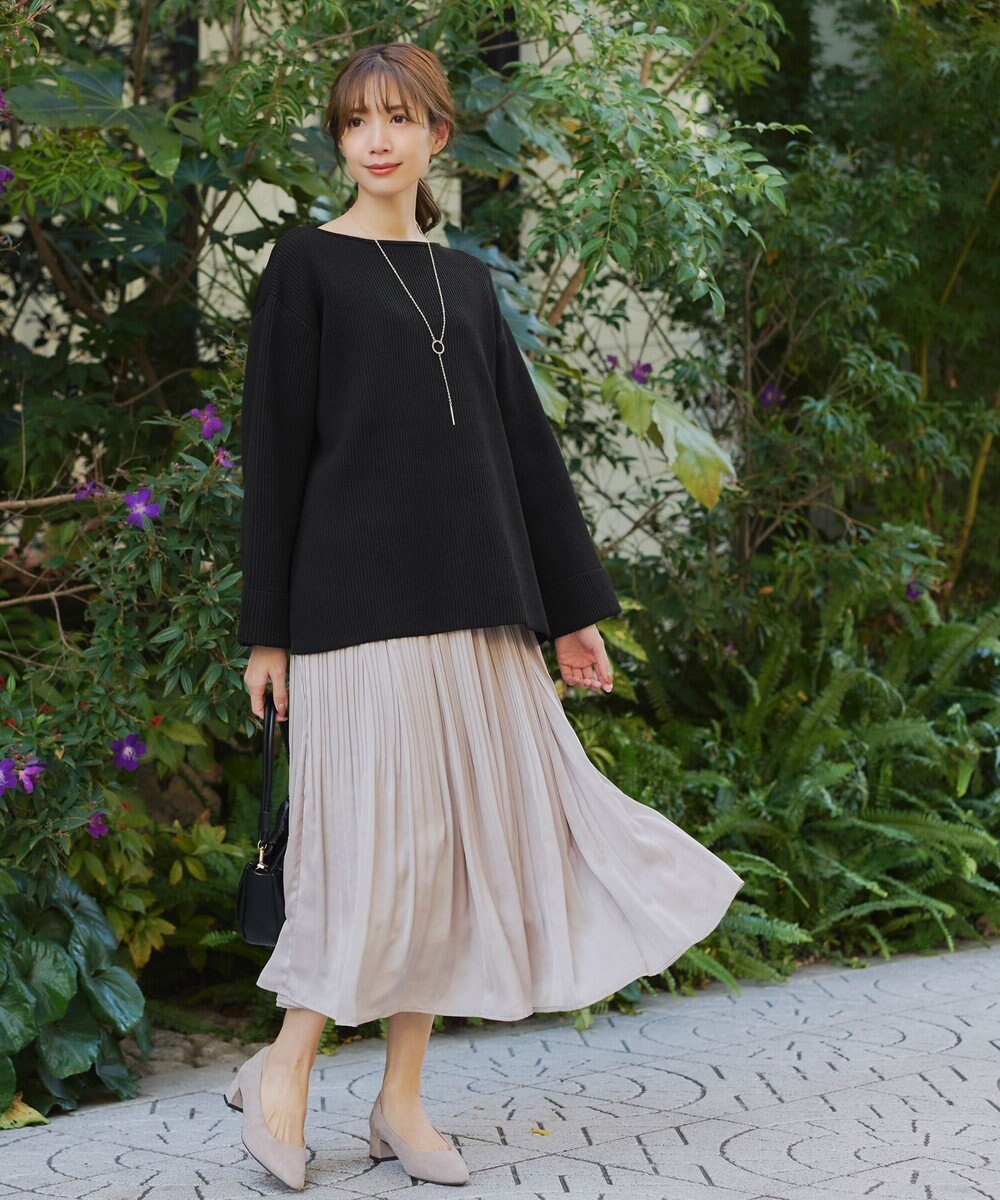 Tiaclasse 【洗える】軽量ワイドスリーブニット 