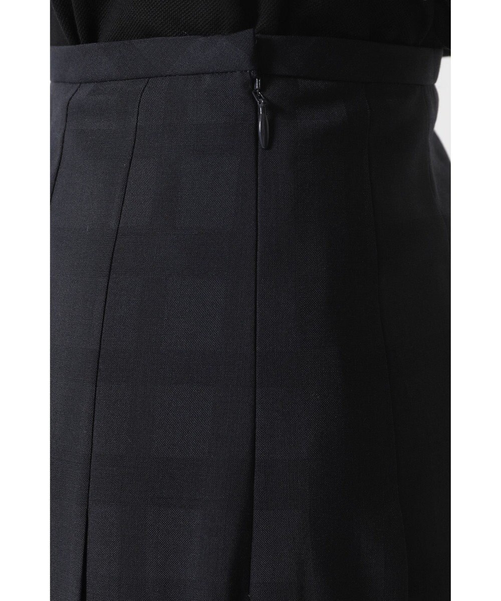 DAKS ビッグシャドーチェック セミフレアプリーツスカート 