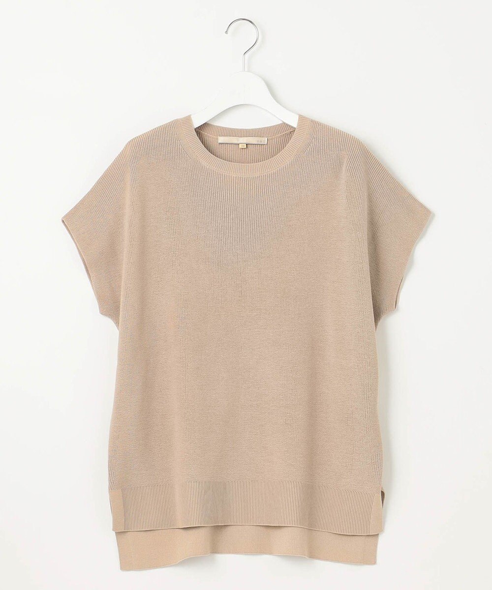 自由区 【WEB限定・洗える・XSサイズあり】ハイツイストコットンアセテート畦編み ニット 