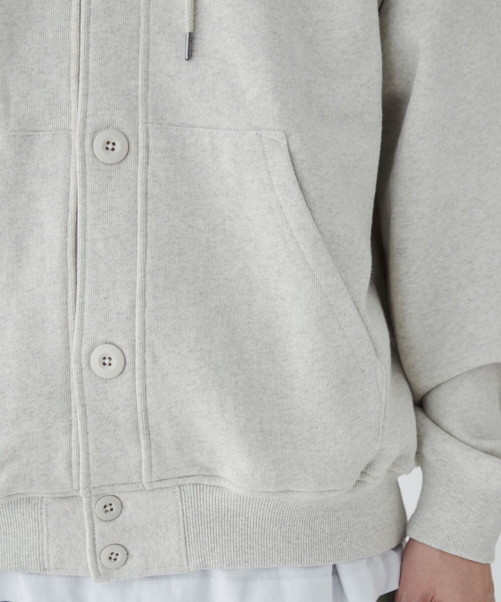WEGO 【ユニセックス着用ITEM】スウェットボタンカーディガン 
