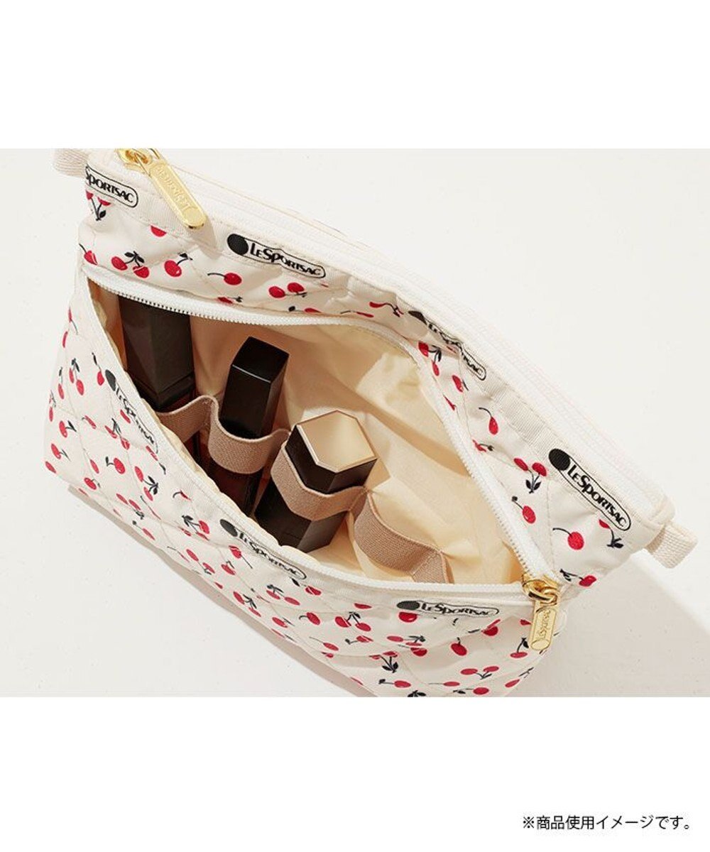 LeSportsac PERFECT COSME POUCH/ピュアホワイトキルト 