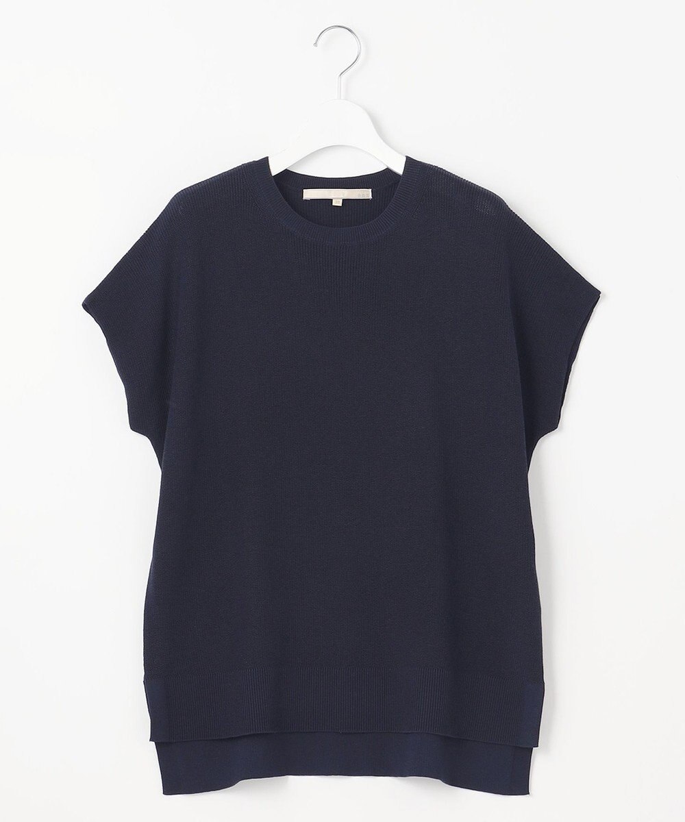 自由区 【WEB限定・洗える・XSサイズあり】ハイツイストコットンアセテート畦編み ニット 