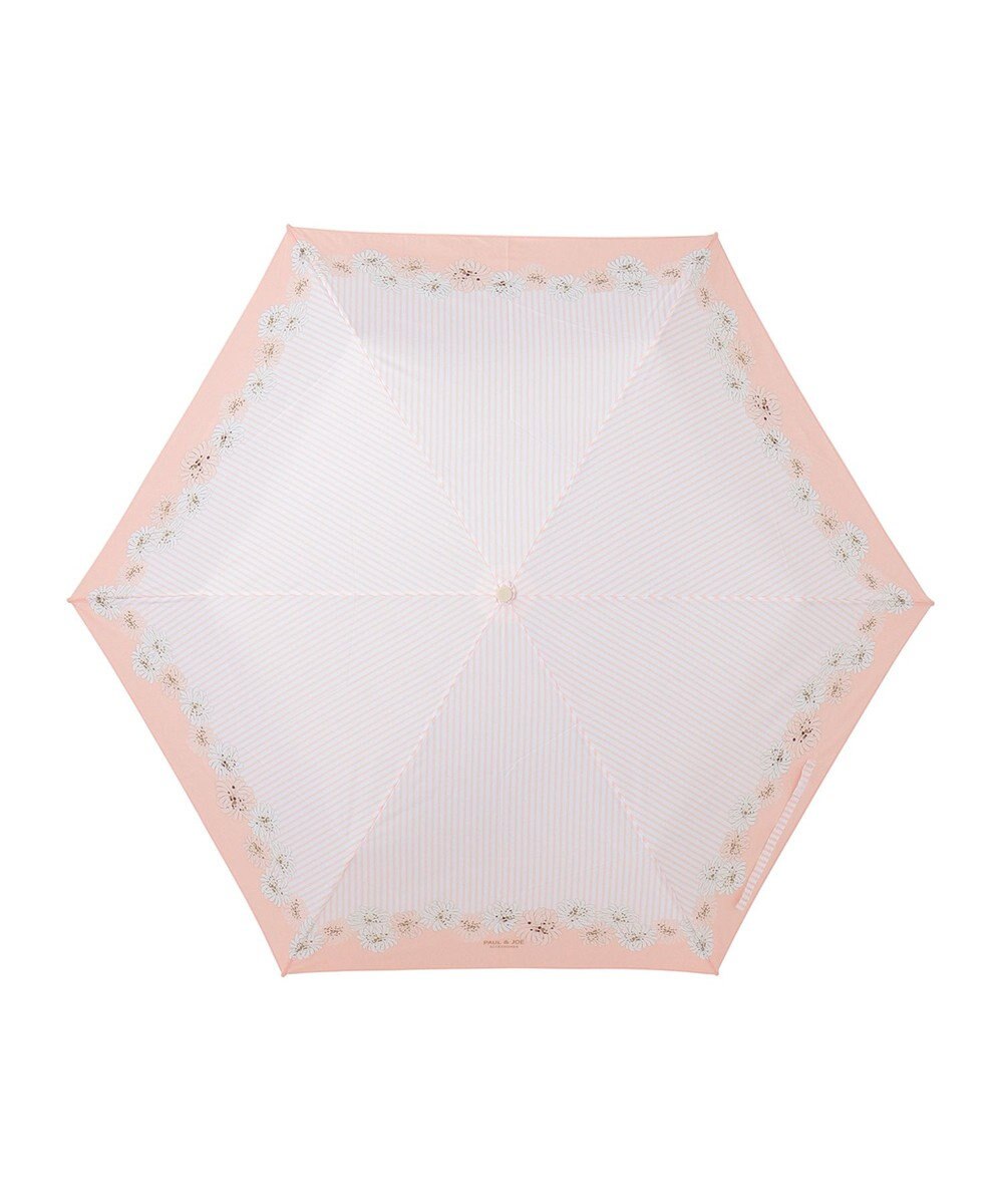 MOONBAT ポール＆ジョー アクセソワ 折りたたみ傘 【超軽量】ストライプ×クリザンテーム 