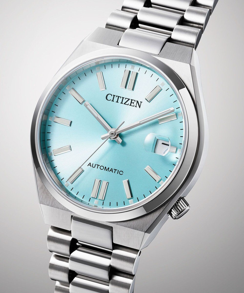 CITIZEN 【TSUYOSA 37mm】アイスブルーがさわやかなメカニカルウオッチ NJ0200-50L 