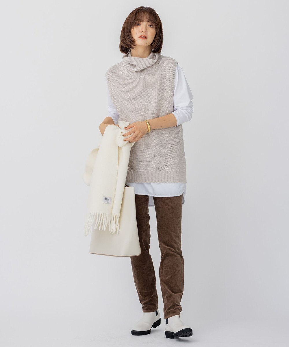 23区 【洗える】23区DENIM ベルベットストレッチ スキニーパンツ 